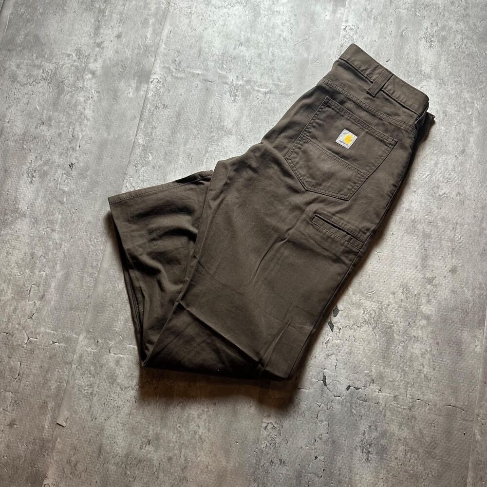 Carhartt Men's Brown and Khaki Trousers